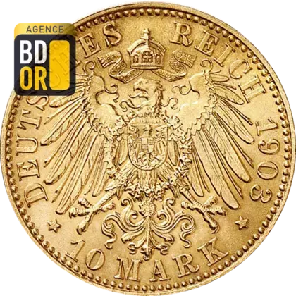 10 Mark Or Georg de Saxe