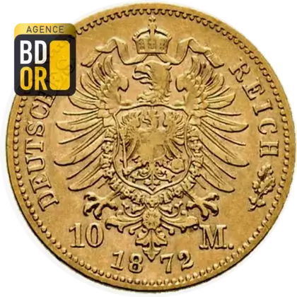 10 Mark Or Karl I de Wurtemberg