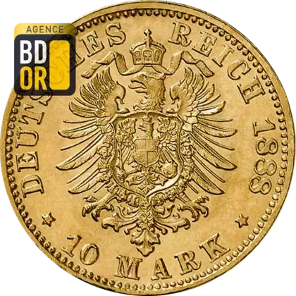 10 Mark Or Otto de Bavière