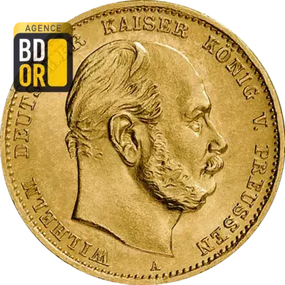 10 Mark Or Wilhelm I Prusse
