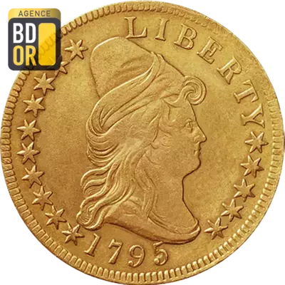 10$ Or Liberty 1795 Ã  1797