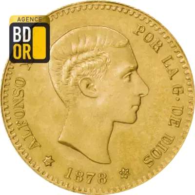 10 Pesetas Or Alphonse XII  10 Pesetas Or Alphonse XII