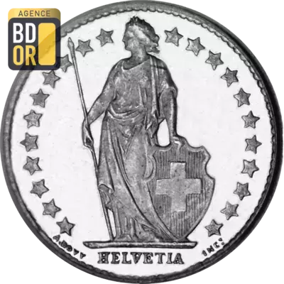 Demi Franc Helvetia 1875-1967