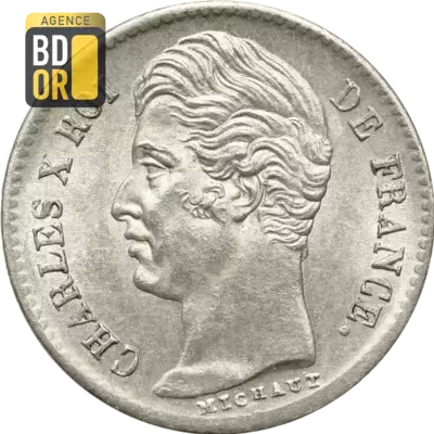 Un quart Franc Charles X CannelÃ©e
