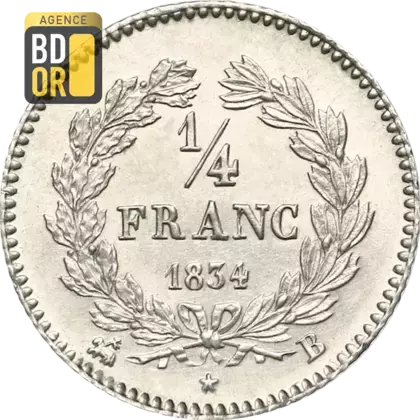 Un quart Franc Louis Philippe Ier