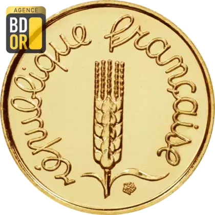 1 Centime Epi Or