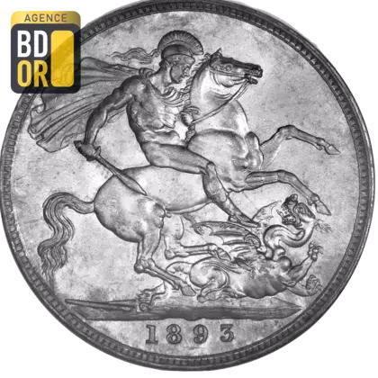 1 couronne Victoria tête âgée