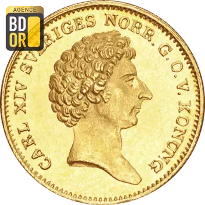 1 Dukat Or Carl XIV Johan 2e Type
