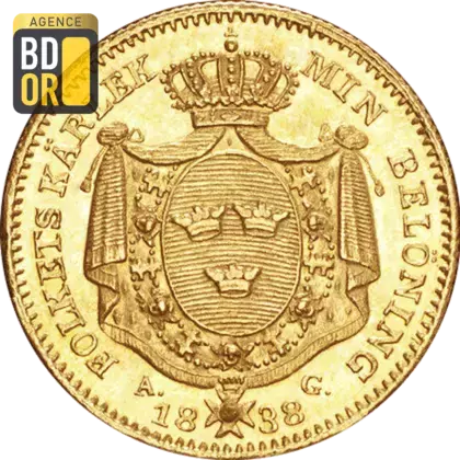 1 Dukat Or Carl XIV Johan 2e Type