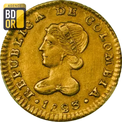1 Escudo Or Colombie 1823-1836