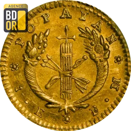 1 Escudo Or Colombie 1823-1836