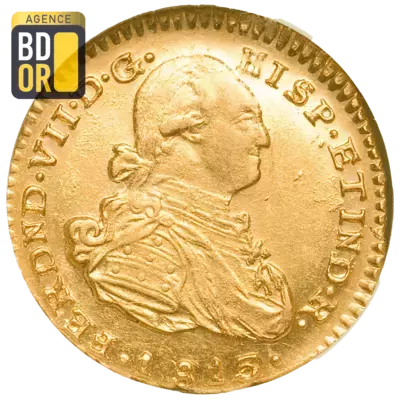 1 Escudo Or Ferdinand VII Colombie 1808-1820