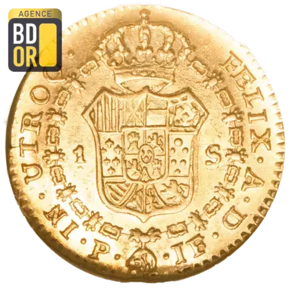 1 Escudo Or Ferdinand VII Colombie 1808-1820