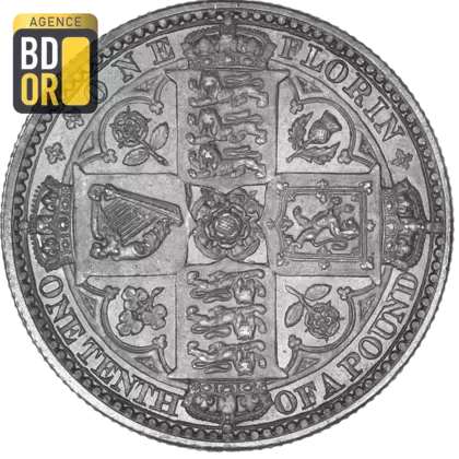 1 florin Victoria 1ere effigie 1er type