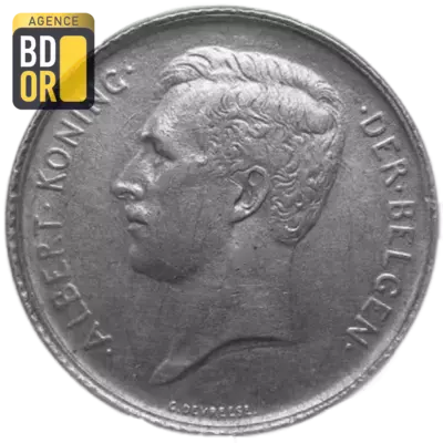 1 Franc Albert Ier 1910-1918 