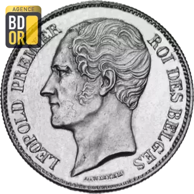 1 franc LÃ©opold Ier TÃªte Nue 1849-1850 
