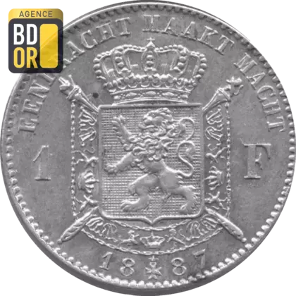 1 franc Léopold II 1866-1887