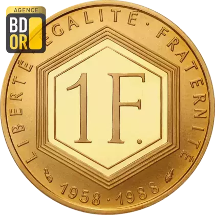 1 Franc Or Charles De Gaulle