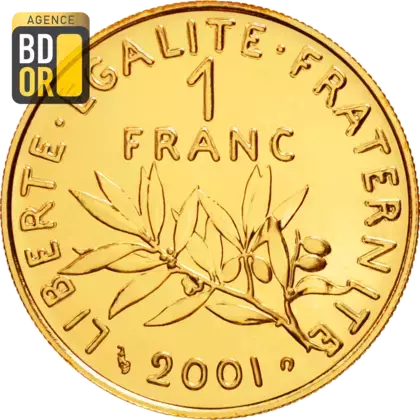 1 Franc Semeuse Or