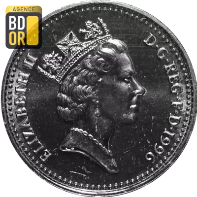 1 livre Elizabeth II 3e effigie, croix celtique, argent