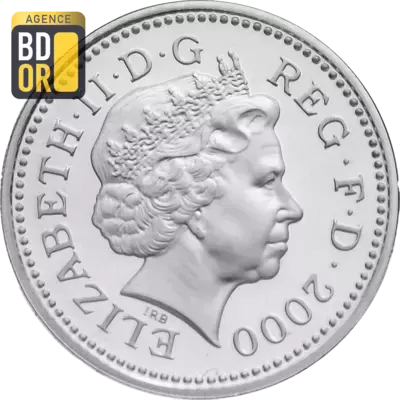 1 livre Elizabeth II 4e effigie, dragon gallois, argent