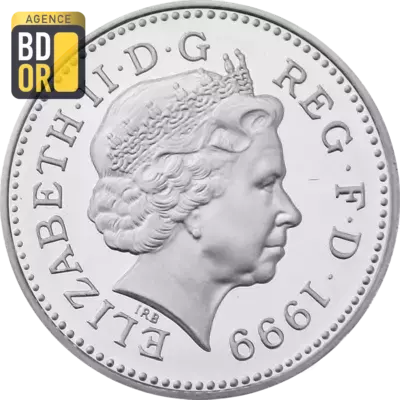 1 livre Elizabeth II 4e effigie, lion écossais, argent 1 livre Elizabeth II 4e effigie, lion écossais, argent