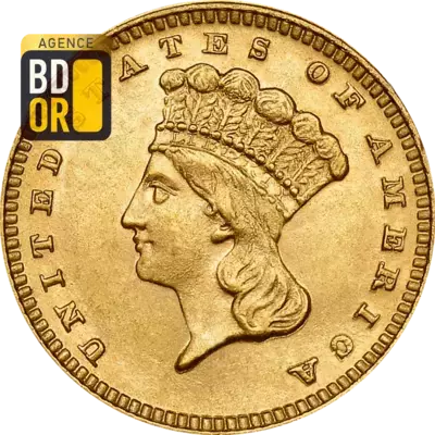 1$ Or 1856 Ã  1889
