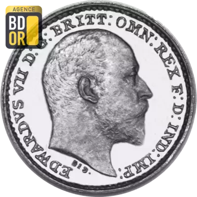 1 penny Edouard VII maundy coinage