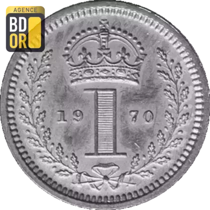 1 Penny - Elizabeth II 1er portrait; monnayage Maundy 