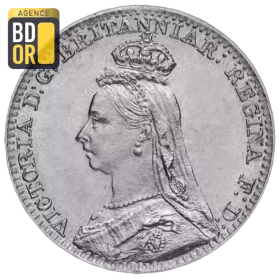 1 penny Victoria maundy coinage 'old head'