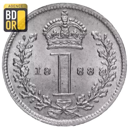 1 penny Victoria maundy coinage 'old head'