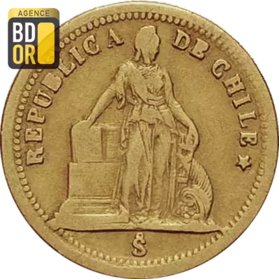 1 Peso Or 1860 à 1873 1 Peso Or 1860 à 1873