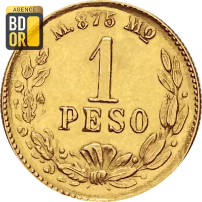 1 Peso Or 1870 Ã  1905