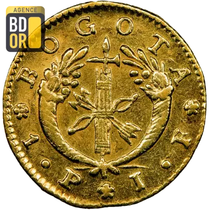 1 Peso Or Colombie 1825-1836
