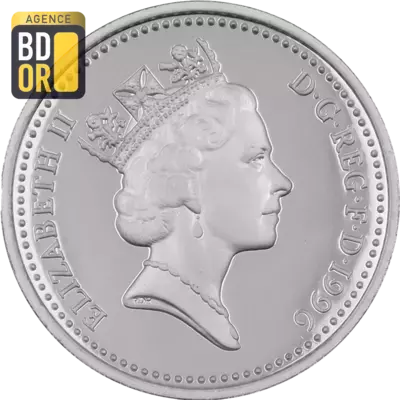 1 Pound - Elizabeth II Celtic Cross; Silver Piedfort