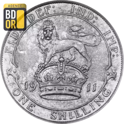 1 shilling George V 1ère effigie 925