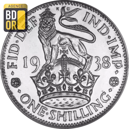 1 shilling George VI cimier de l'Angleterre 