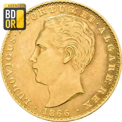 2000 Reis Or Louis I 1864 Ã  1888