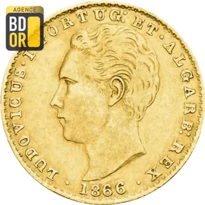 2000 Reis Or Pierre V 1856 Ã  1860