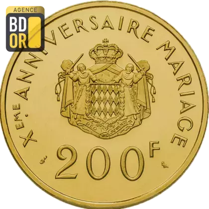 200 Frs Grace et Rainier III