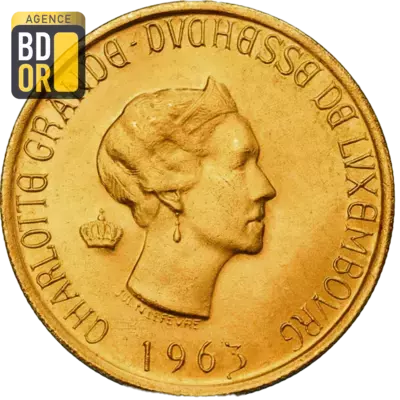 20 Francs Or Luxembourg 1963