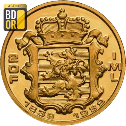 20 Francs Or Luxembourg 1989
