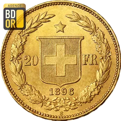 20 Francs Suisse 1883 à 1896