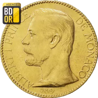 20 Frs Albert Ier 1892