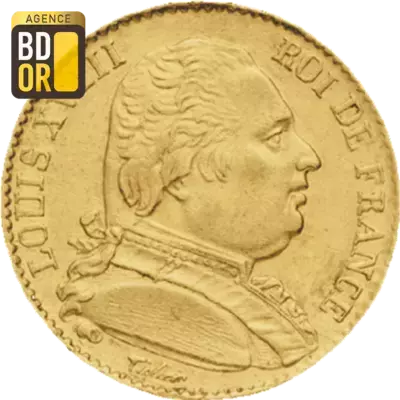 20 Frs Louis XVIII Buste HabillÃ© 