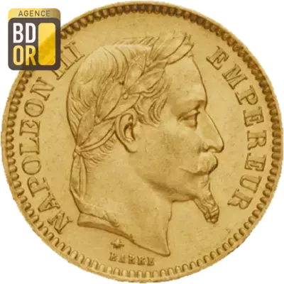 20 Frs NapolÃ©on III LaurÃ©