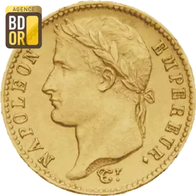 20 Frs Or NapolÃ©on Ier TÃªte LaurÃ©e
