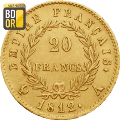 20 Frs Or Napoléon Ier Tête Laurée