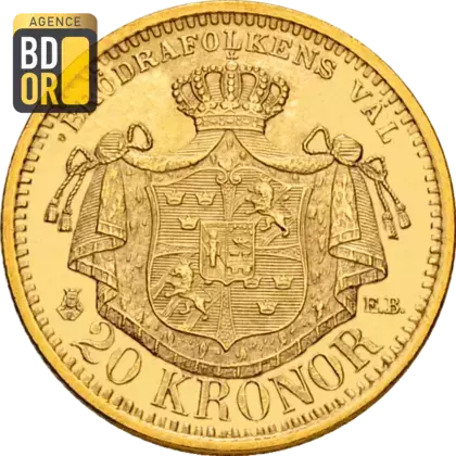 20 Kronor Or Oscar II Suède 20 Kronor Or Oscar II Suède