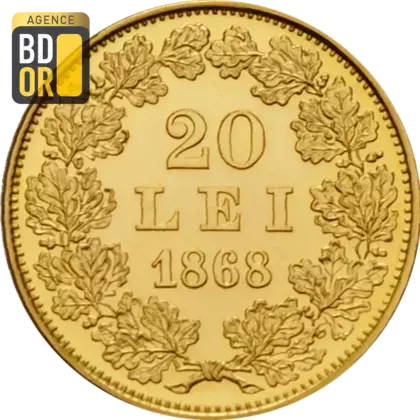 20 Lei Or Carol I 1868